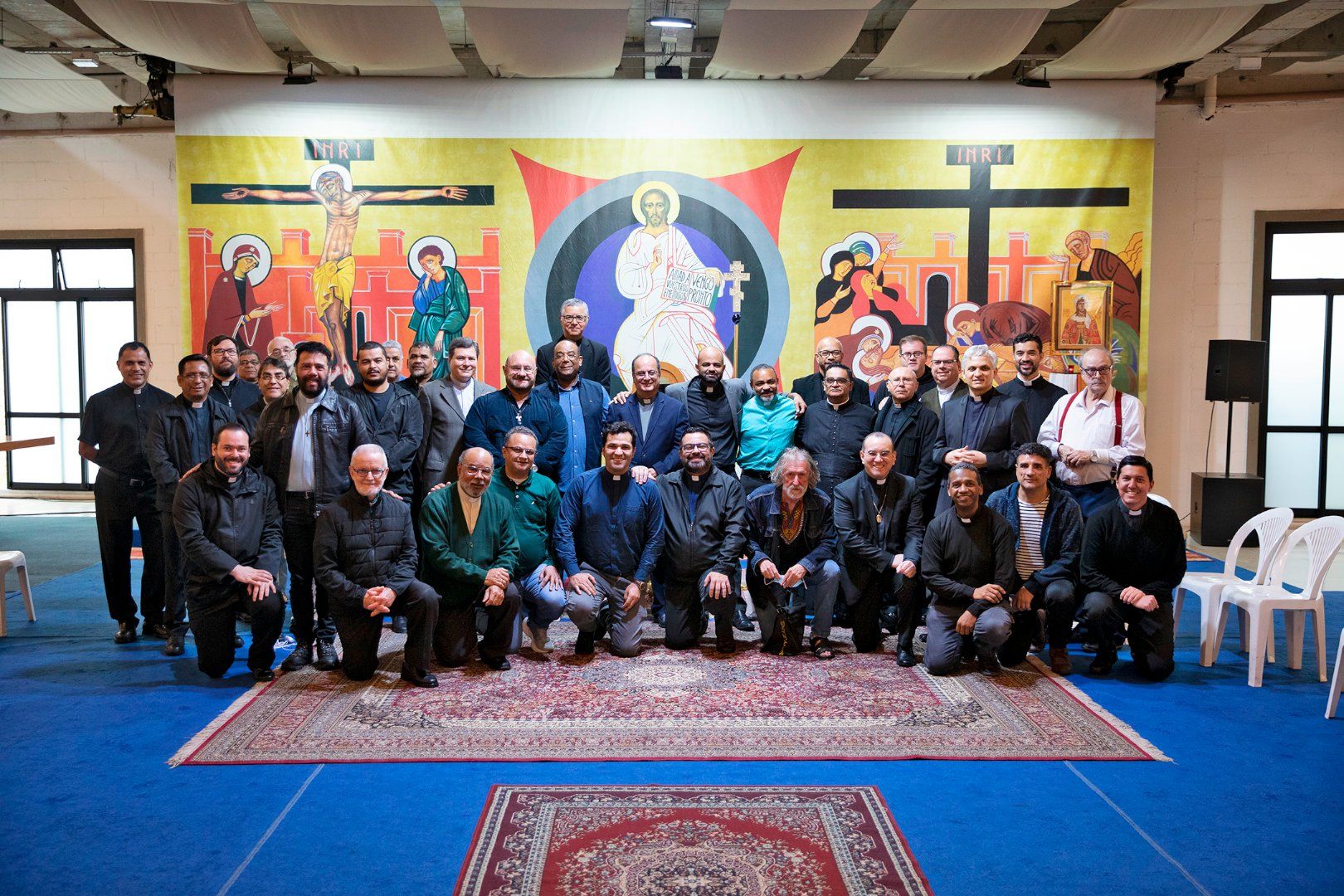 Padres da Região 1 reunidos com Mons. Valdir